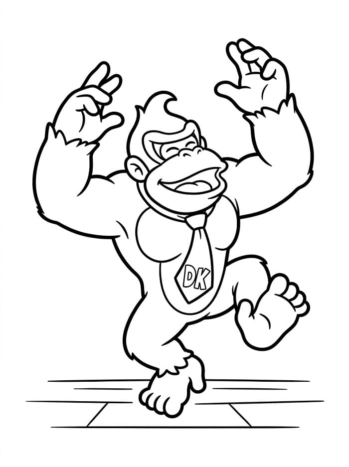 Animert Donkey Kong fargelegging