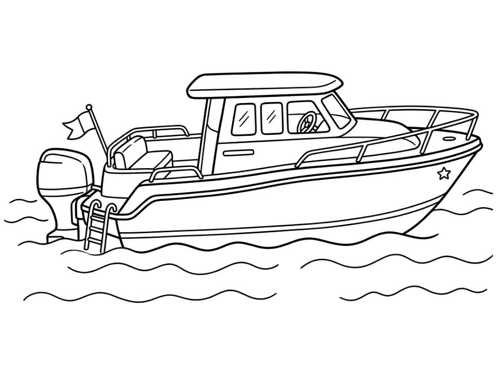 Båt bilde fargelegging
