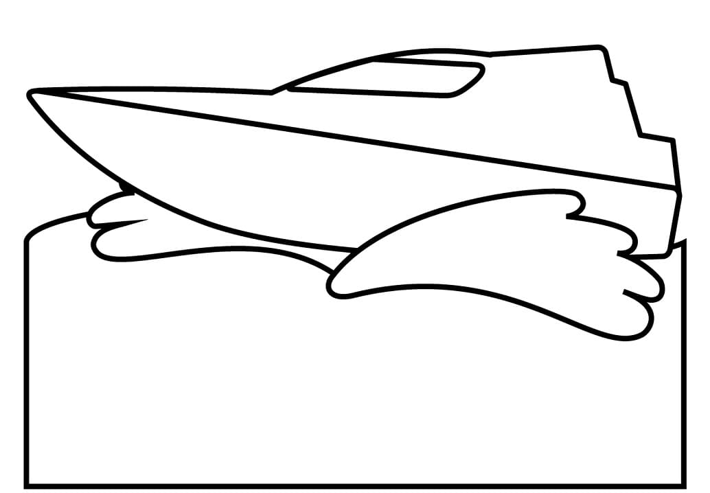 Båt for 3-åringer fargelegging