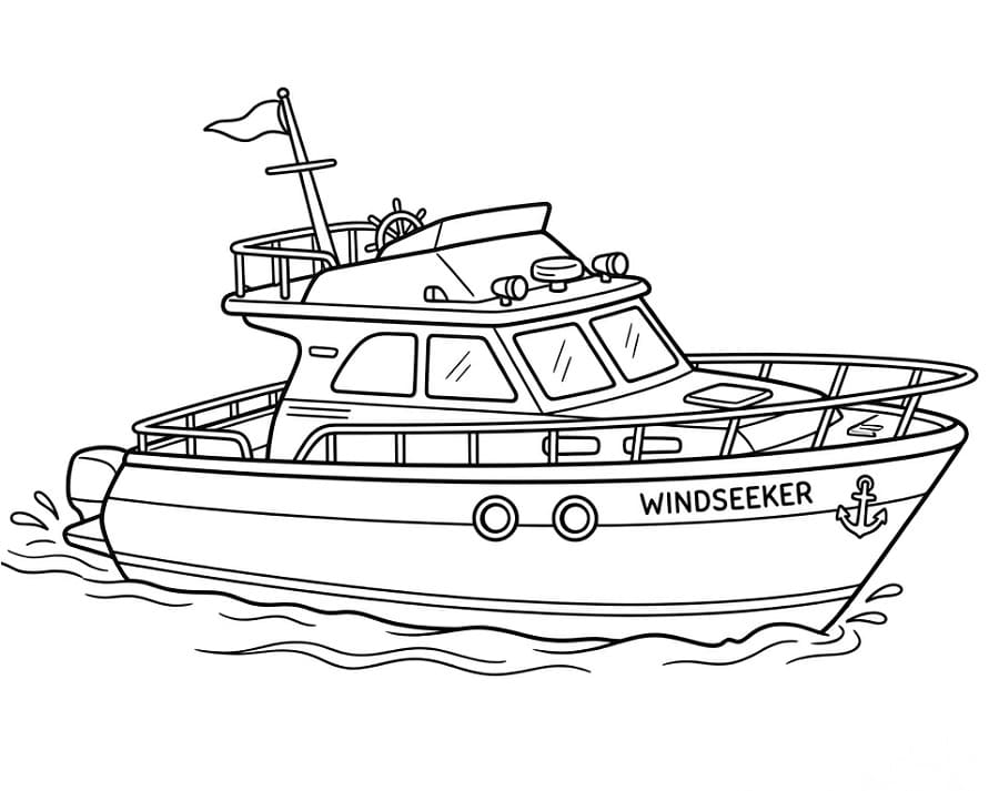 Båt uten kostnad fargelegging
