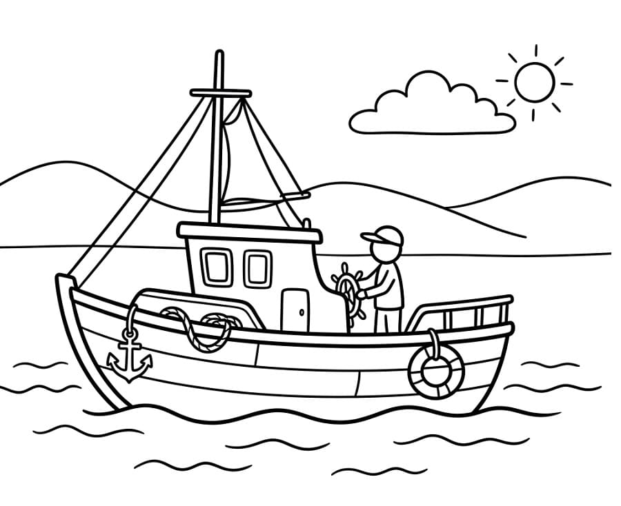 Båter Fargelegging