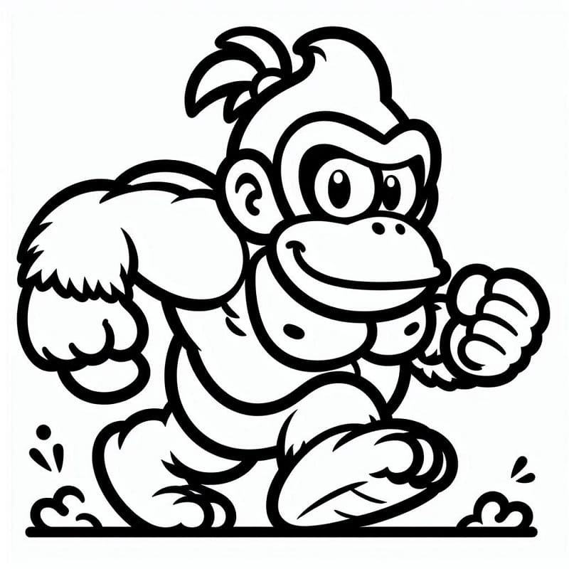 Donkey Kong for barn fargelegging