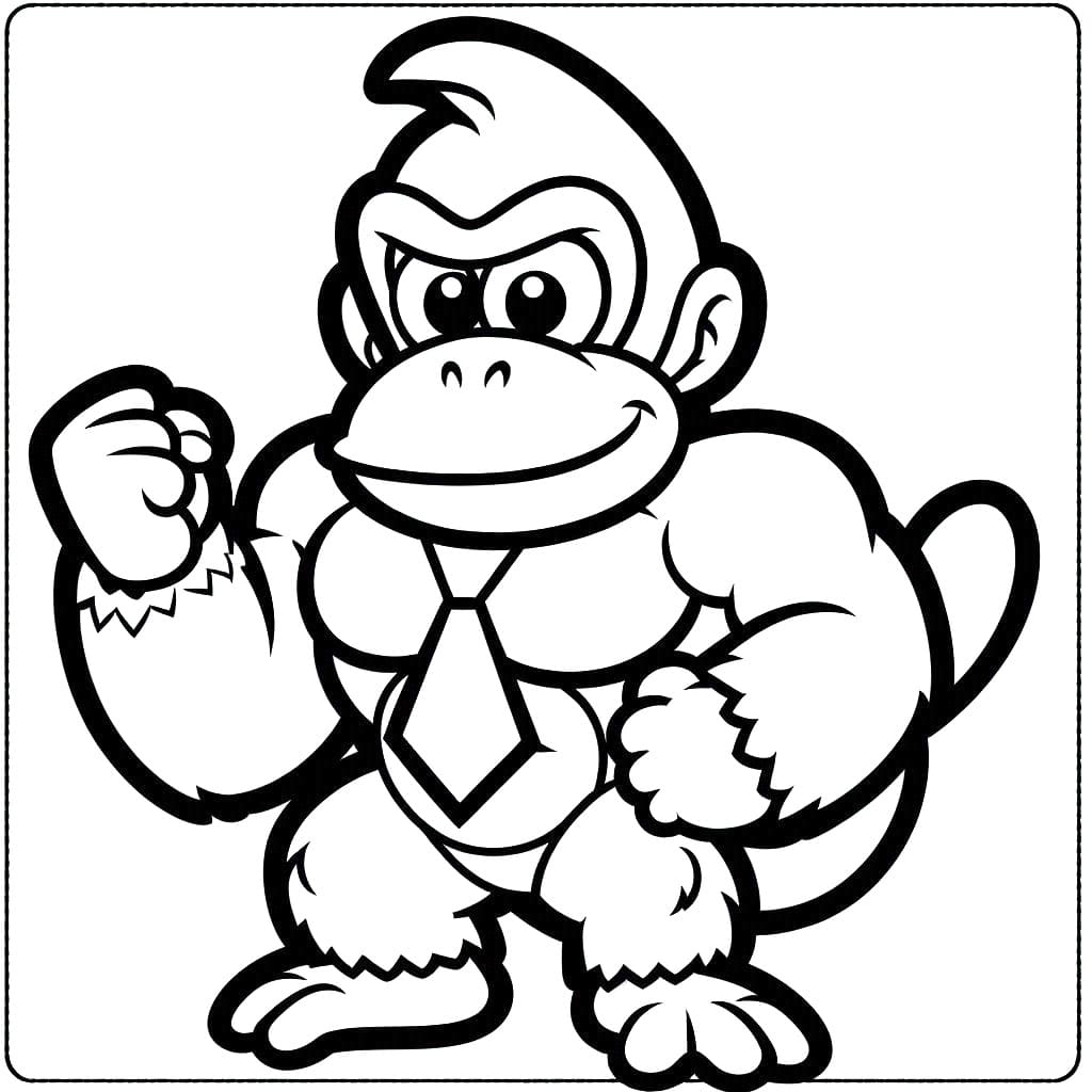 Donkey Kong uten kostnad fargelegging