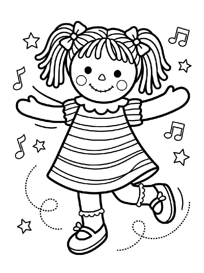 Elskelig dukke fargelegging