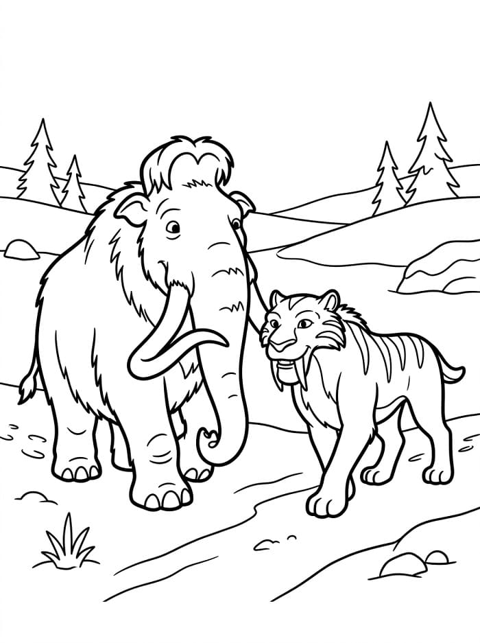 Enkel Istid fargelegging