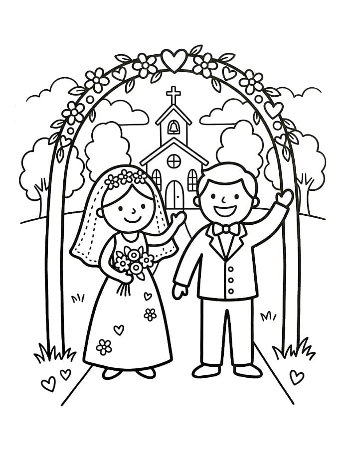 Et bryllup fargelegging