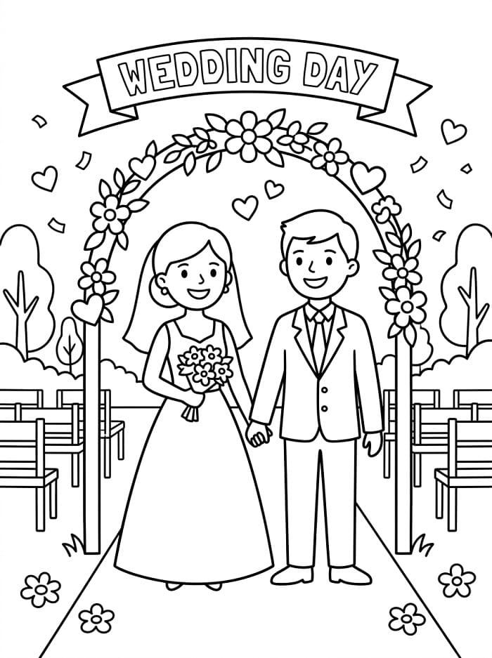 Fantastisk bryllup fargelegging