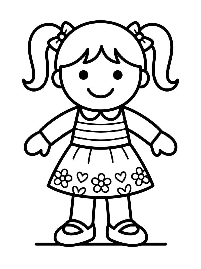 Fantastisk dukke fargelegging