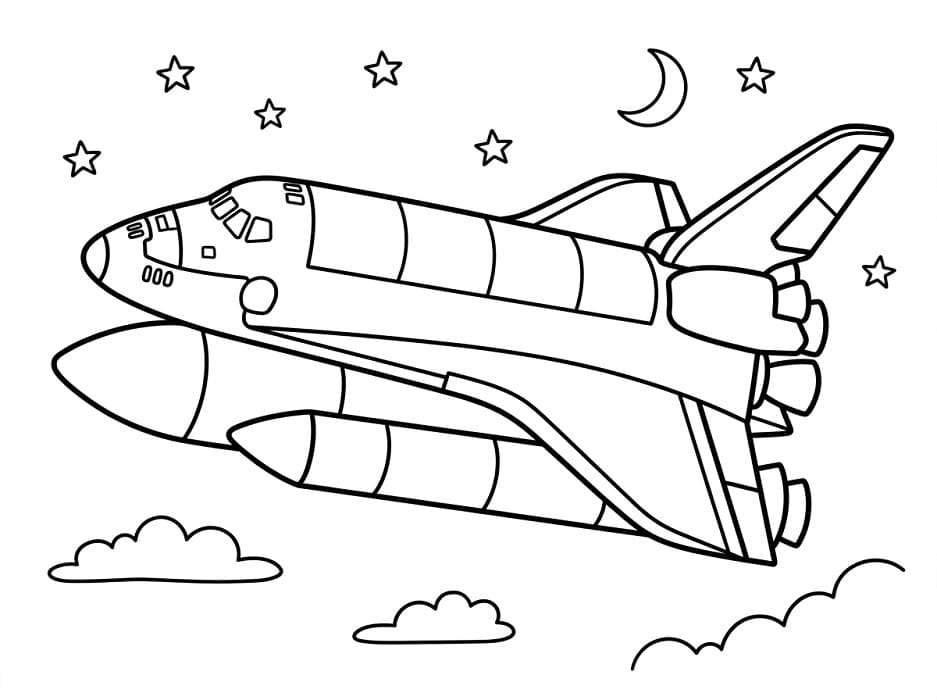 Fantastisk romskip fargelegging