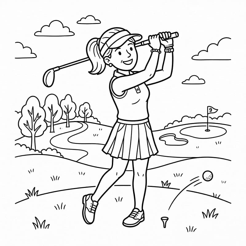 Golf sport fargelegging