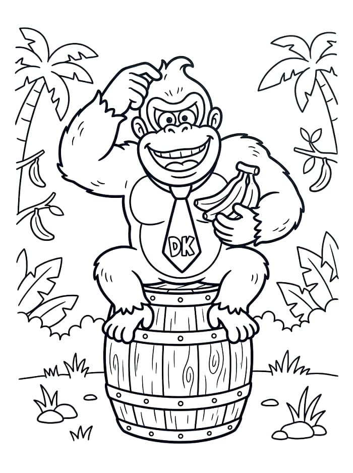 Gratis Donkey Kong fargelegging