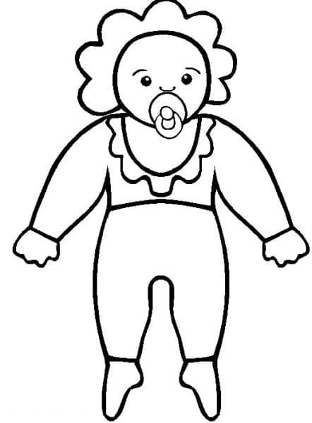 Gratis dukke for barn fargelegging