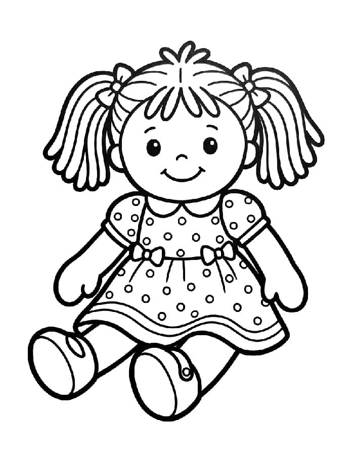 Gratis dukke fargelegging