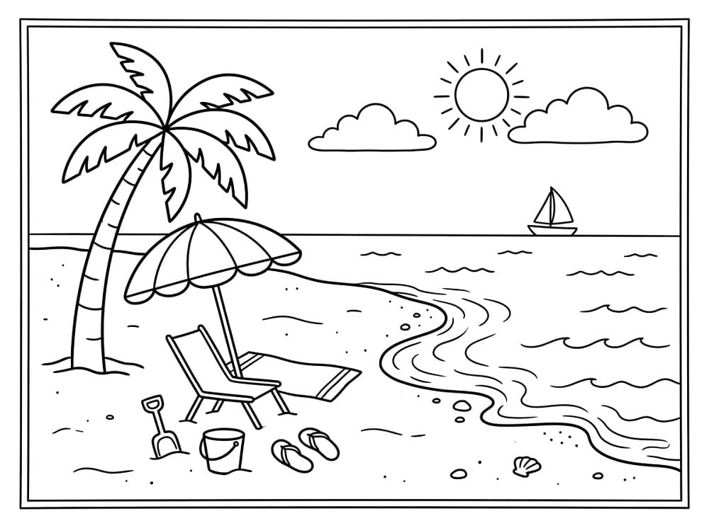 Gratis landskap fargelegging