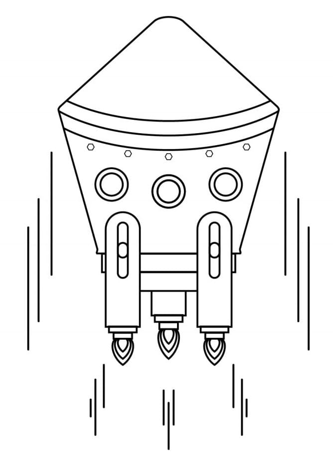 Gratis romskip å skrive ut fargelegging
