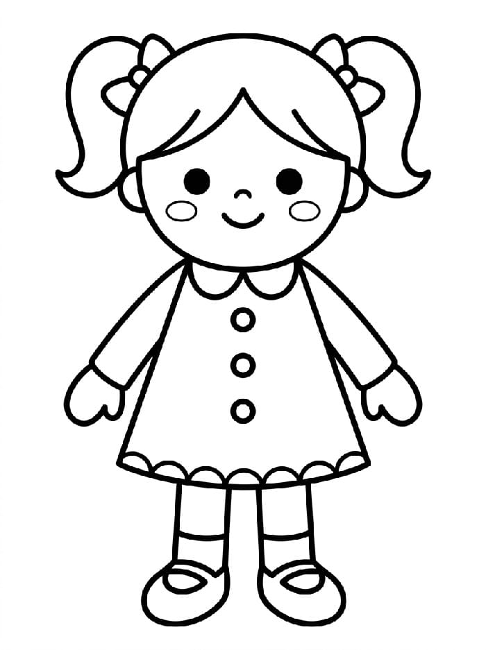 Jentedukke fargelegging