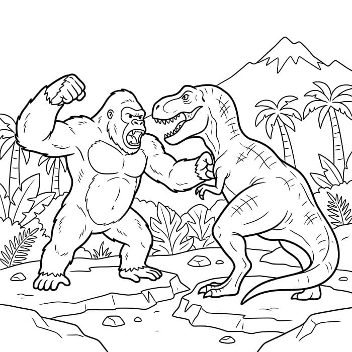 King Kong gratis for barn fargelegging