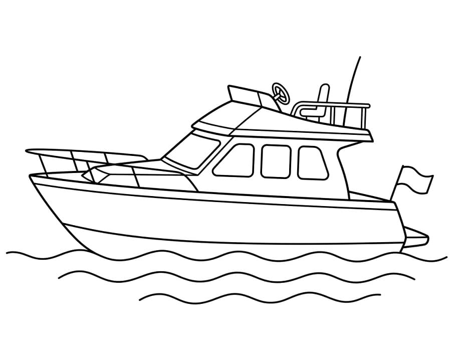 Lett båt fargelegging