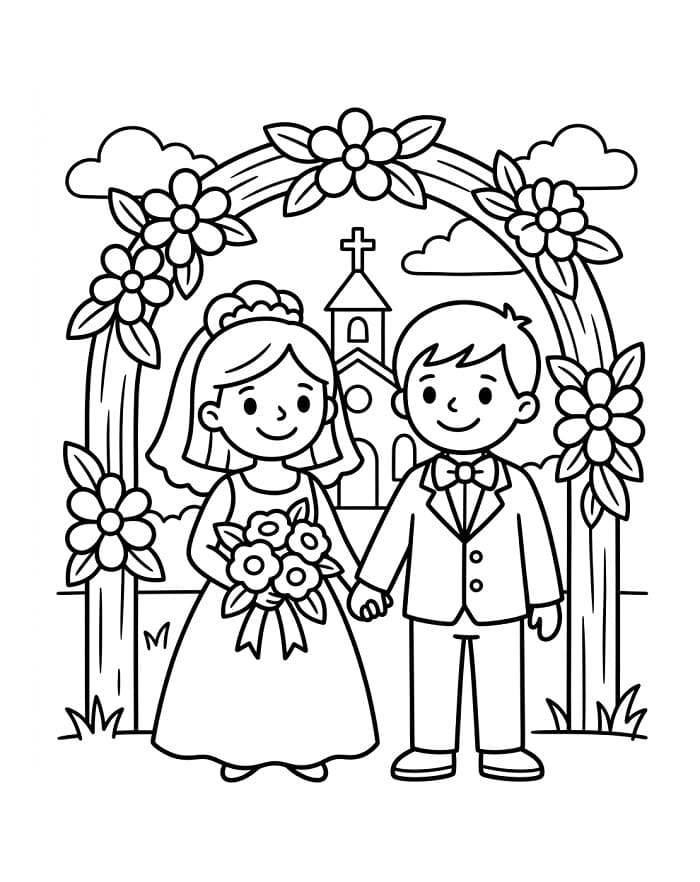 Lett bryllup fargelegging