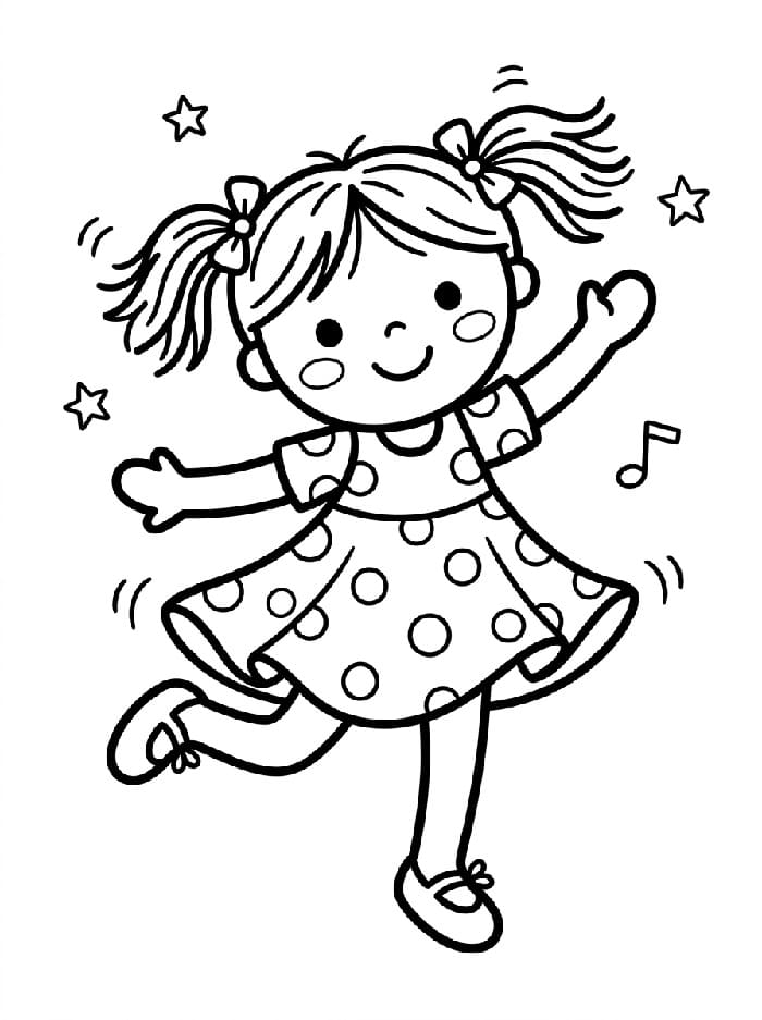 Pen dukke fargelegging