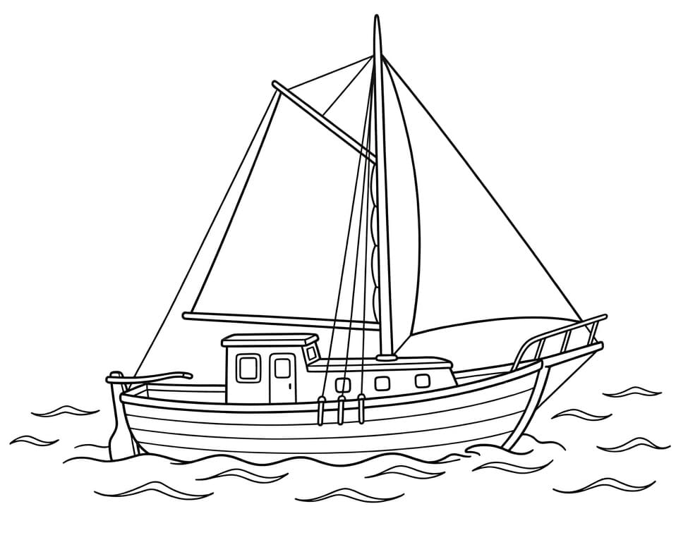 Perfekt båt fargelegging