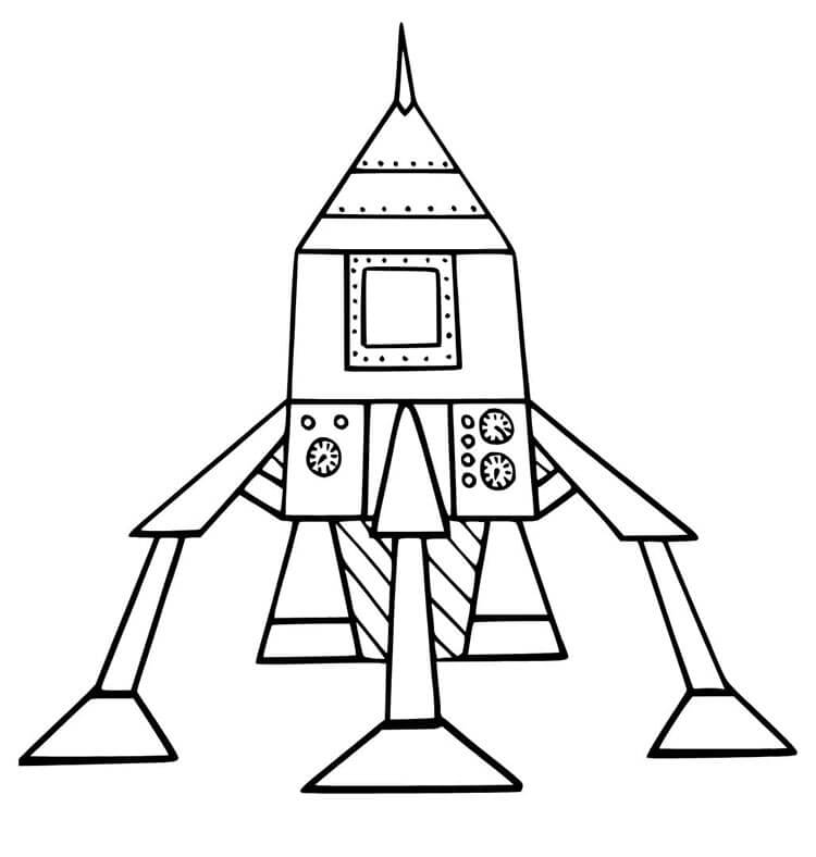 Romskip for 1-åringer fargelegging