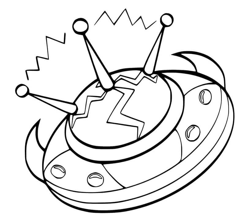 Romskip for 3-åringer fargelegging