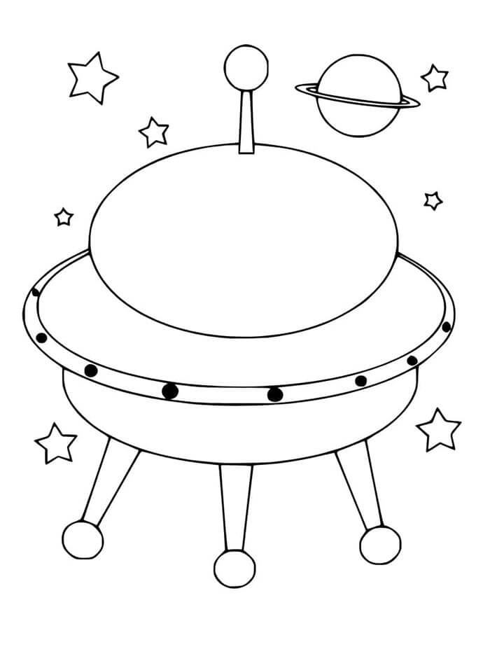 Romskip for 5-åringer fargelegging