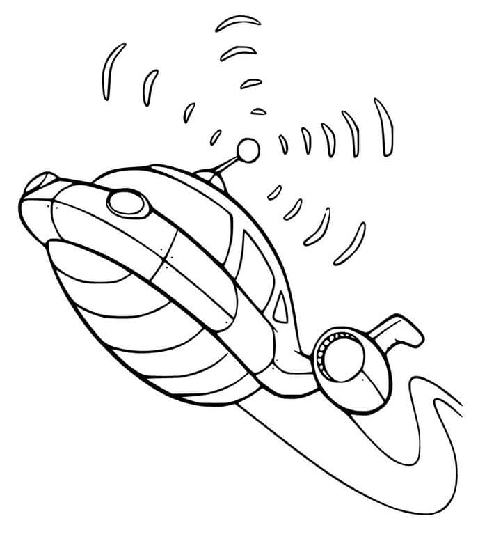 Romskip for 6-åringer fargelegging