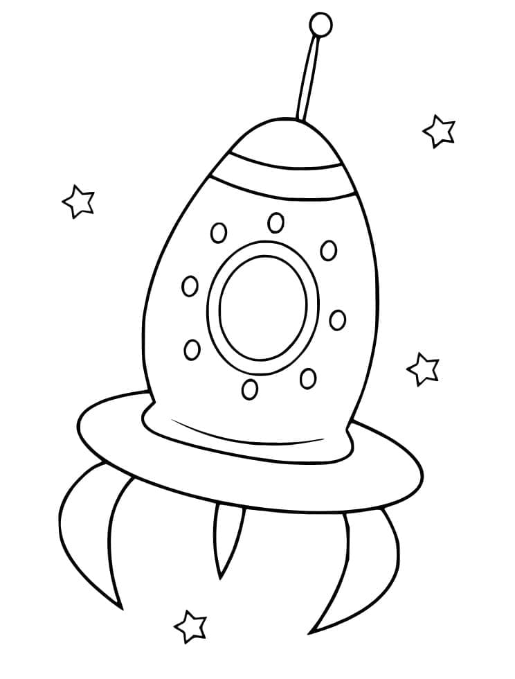 Romskip for barn fargelegging