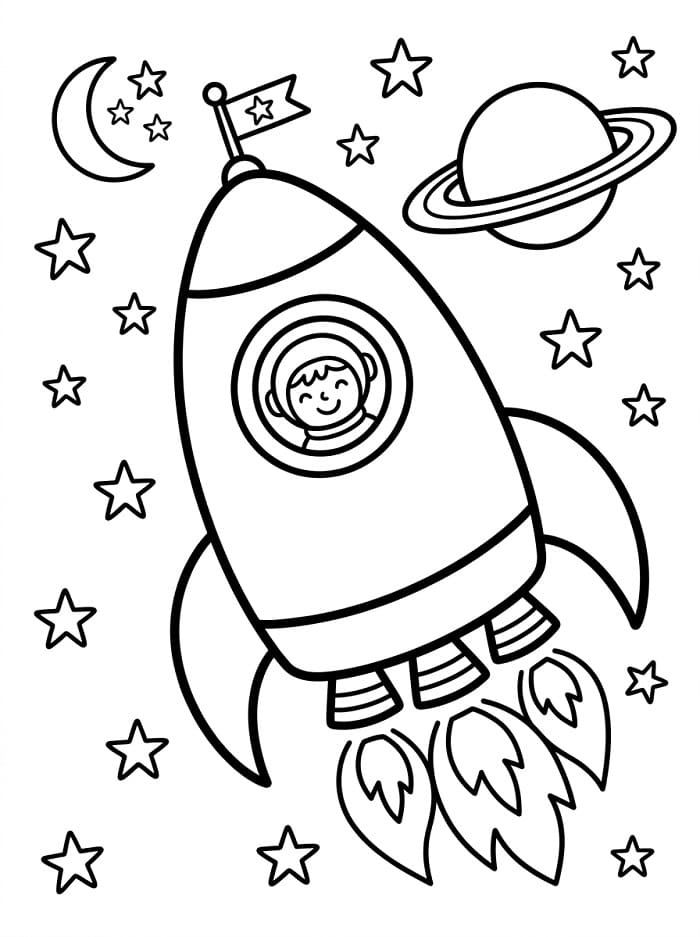 Romskip gratis fargelegging