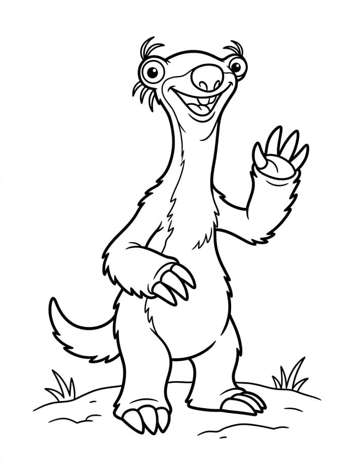 Tegneserie Istid fargelegging