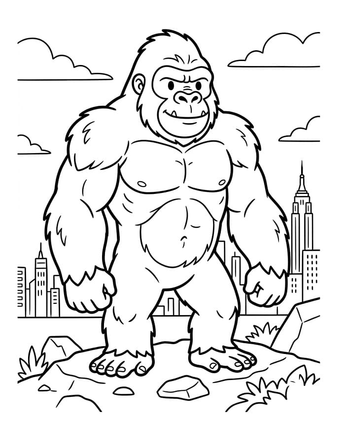 Utrolig King Kong fargelegging