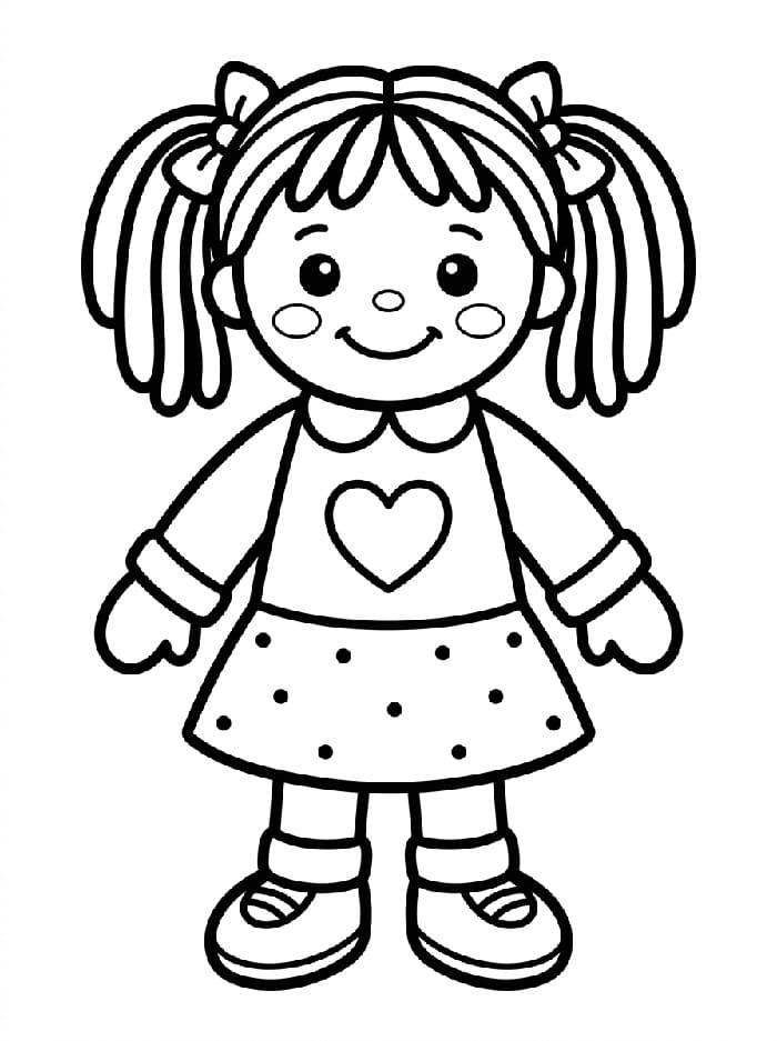 Utrolig dukke fargelegging