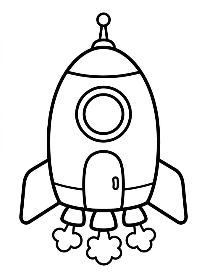 Utskriftbar romskip fargelegging