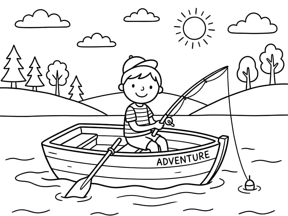 Vanlig båt fargelegging