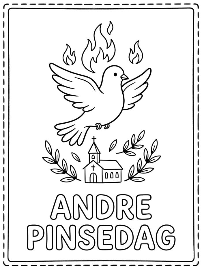 Gratis Andre pinsedag fargelegging