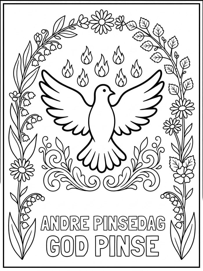 Lett Andre pinsedag fargelegging