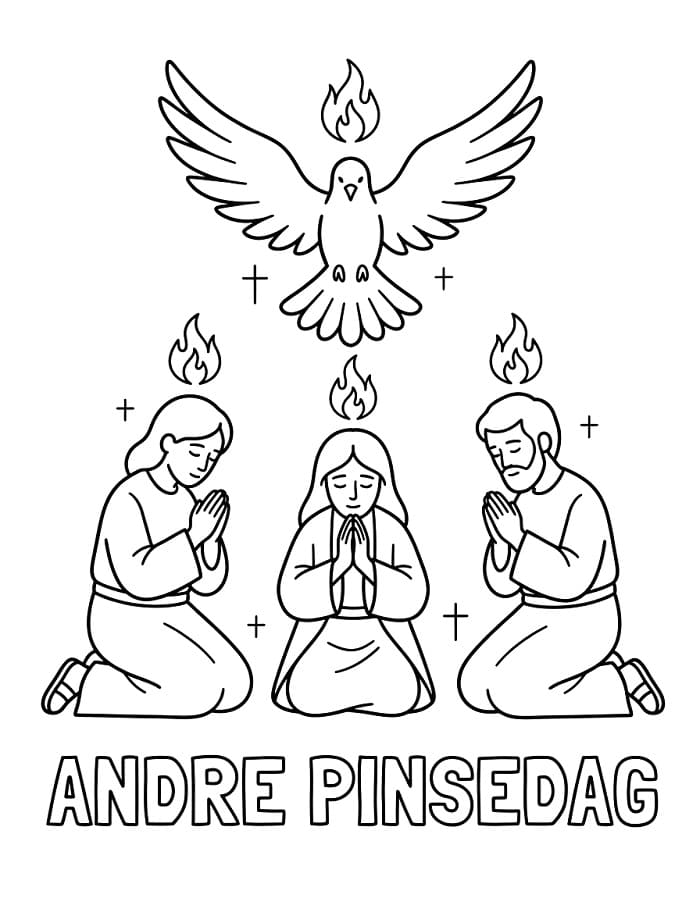 Skriv ut Andre pinsedag fargelegging