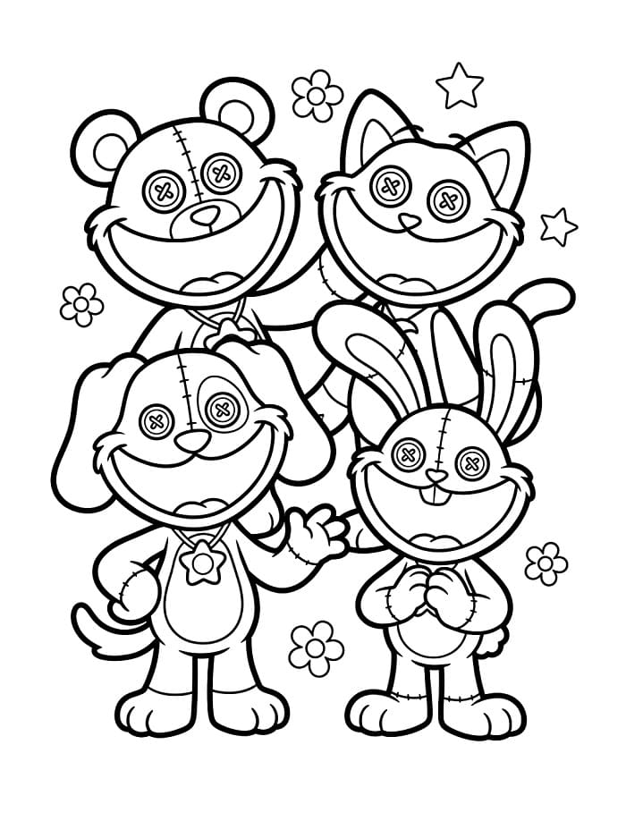 Spill Smiling Critters fargelegging