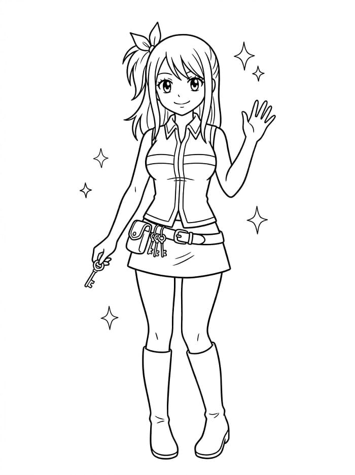 Anime Fairy Tail fargelegging