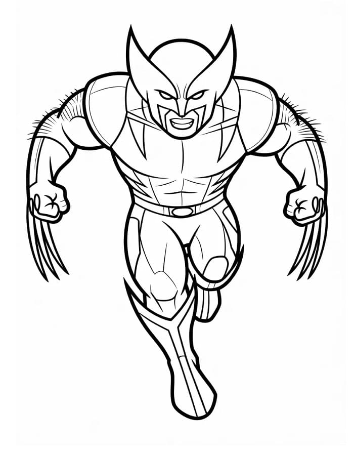 Animert Wolverine fargelegging