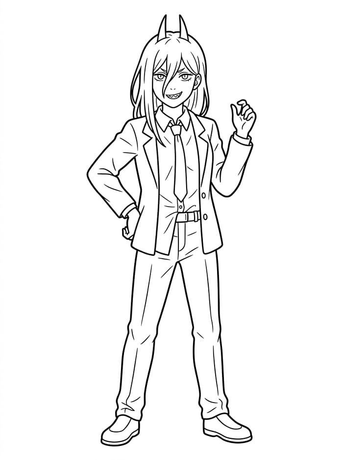 Chainsaw Man gratis fargeleggingsside