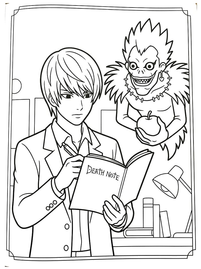 Death Note for barn fargelegging