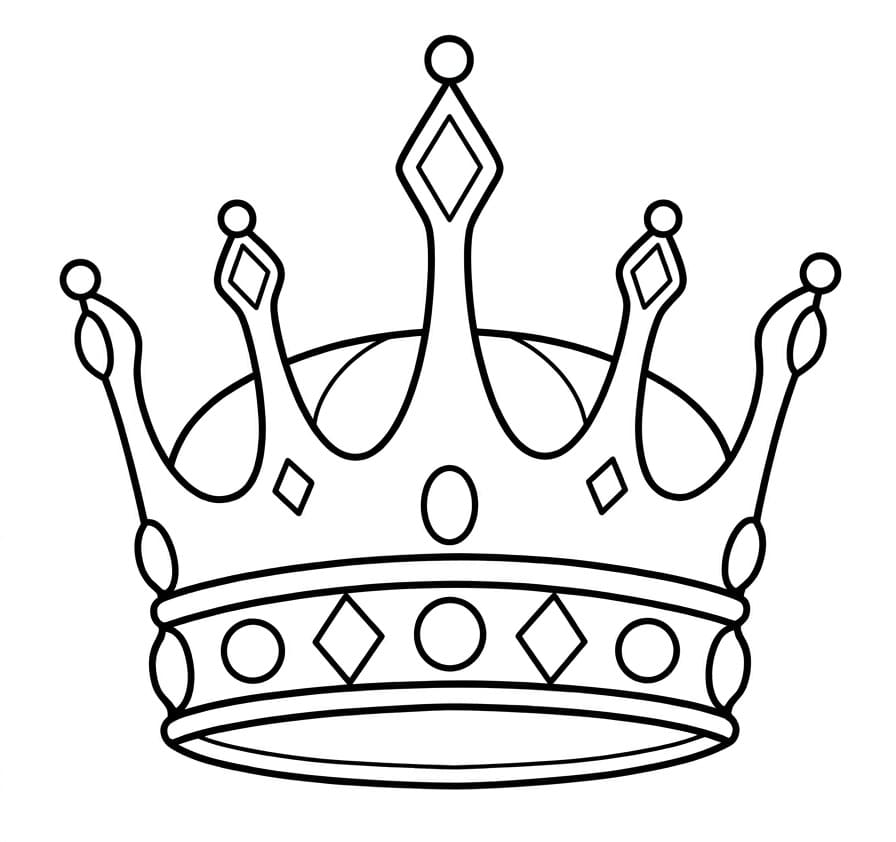 Dronningkrone fargelegging