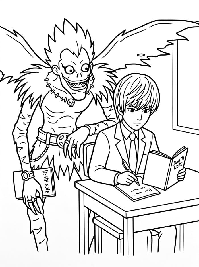 Enkel Death Note fargelegging