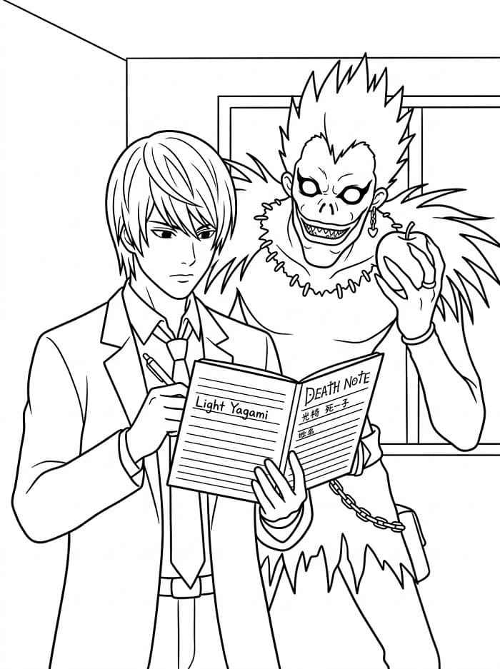 Death Note Fargelegging