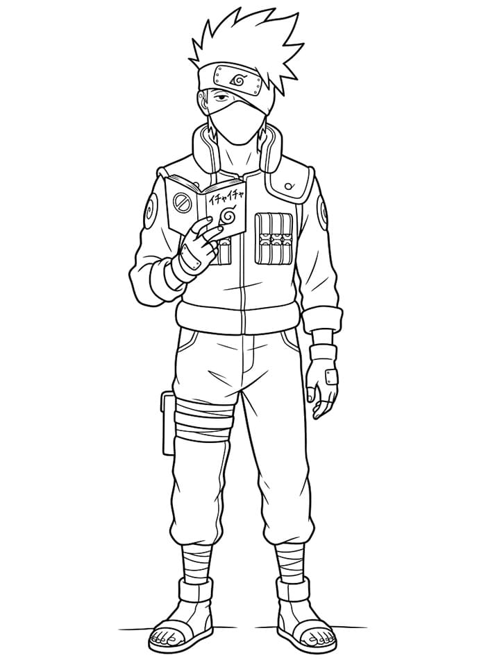 Fantastisk Kakashi fargelegging