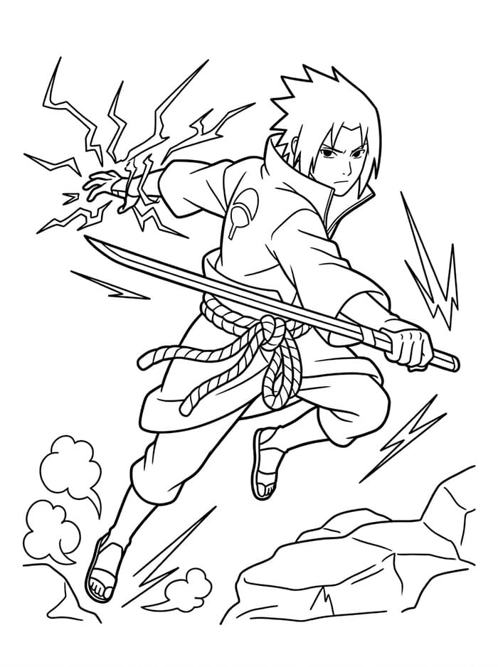 Fantastisk Sasuke fargelegging