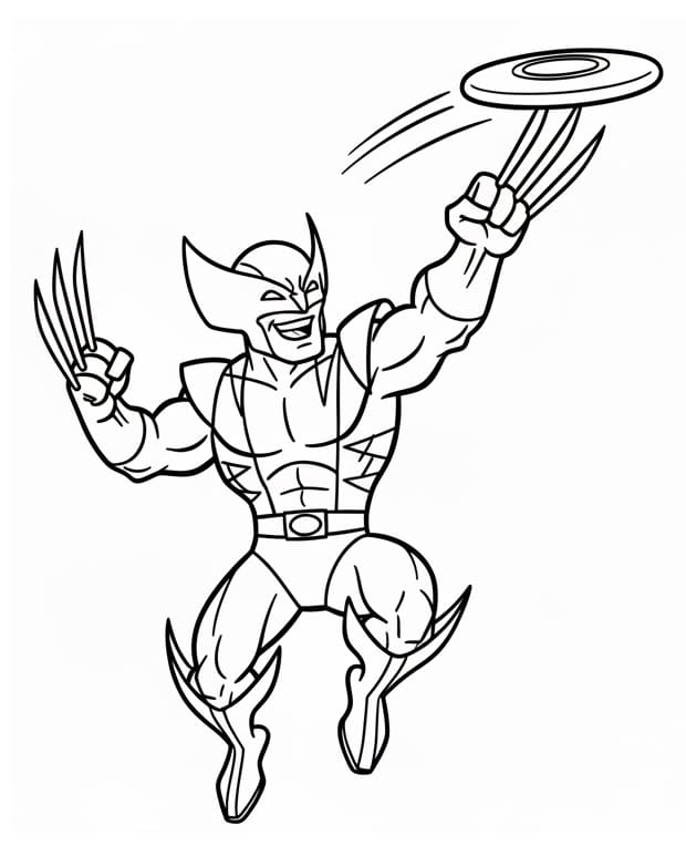 Fantastisk Wolverine fargelegging